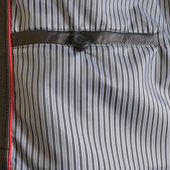 Emanuel Ungaro Paris Medium New Zealand Lamb Black Leather Jacket - Picture 5 of 9